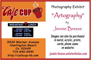 Artist Jennie Breeze Exhibits At Cafe Cup In HB